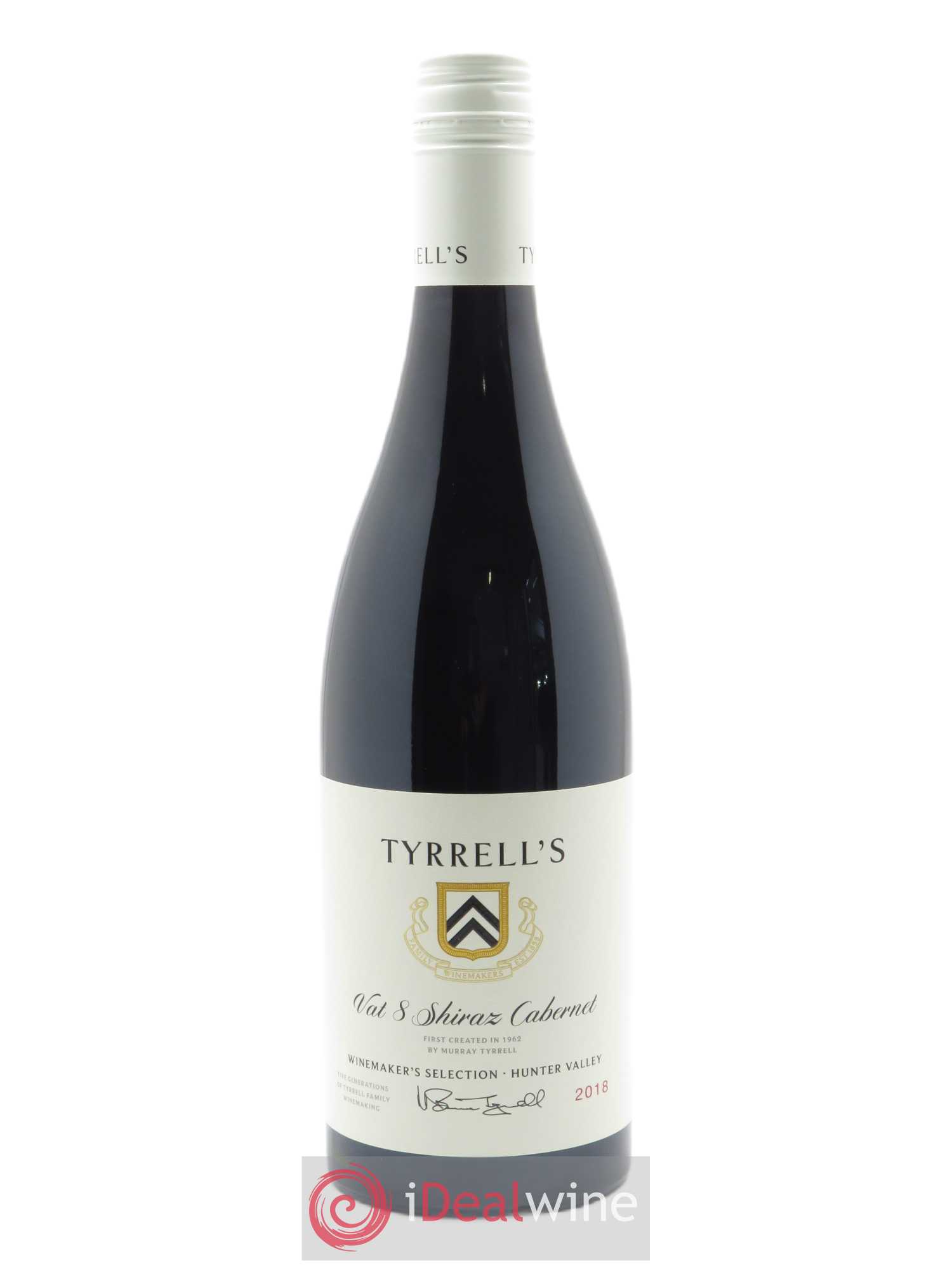 Hunter Valley Tyrrell's Wines Vat 8 Shiraz Cabernet Sauvignon  2018 - Lot de 1 Bouteille