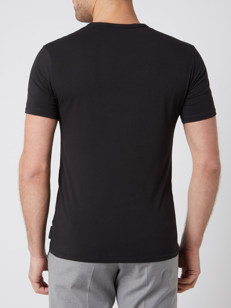 T-Shirts mit Rundhalsausschnitt - 2er-Pack in schwarz