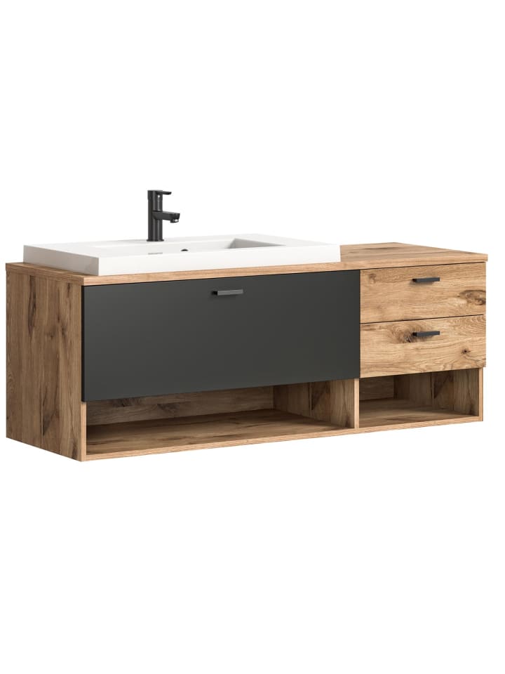 ebuy24 Waschbeckenunterschrank Grado Eiche 140 x 48 cm günstig kaufen onesize