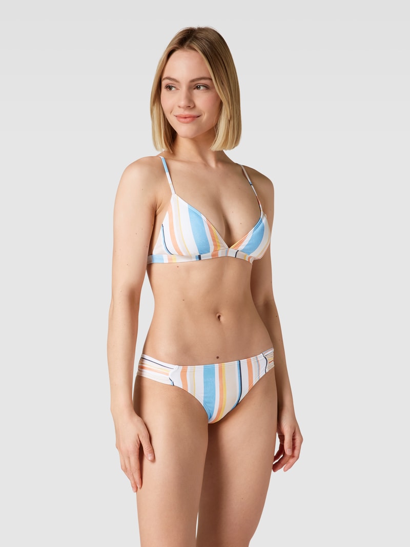 Bikini-Oberteil mit Allover-Muster Modell 'BEACH CLASSICS' in rosé