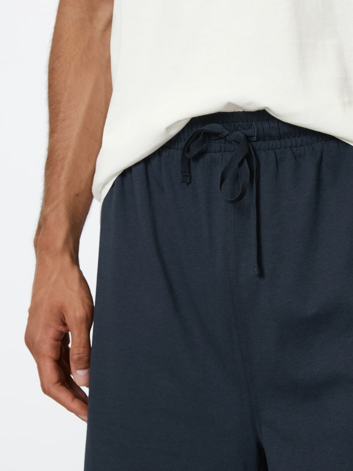 Marc O'Polo Pyjama Mix & Match Cotton in Blau/Weiss günstig kaufen