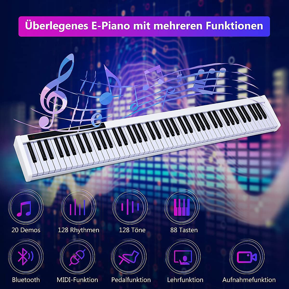 Keyboard mit Tragetasche 88 Tasten