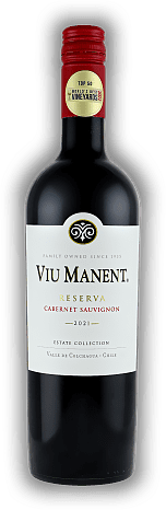 Viu Manent, Cabernet Sauvignon, Reserva, 2021, Valle Colchagua  Viu Manent, Cabernet Sauvignon, Reserva, 2021, Valle Colchagua   Jahrgang 2021 - 0,75	 Liter - Vol 13,5%
