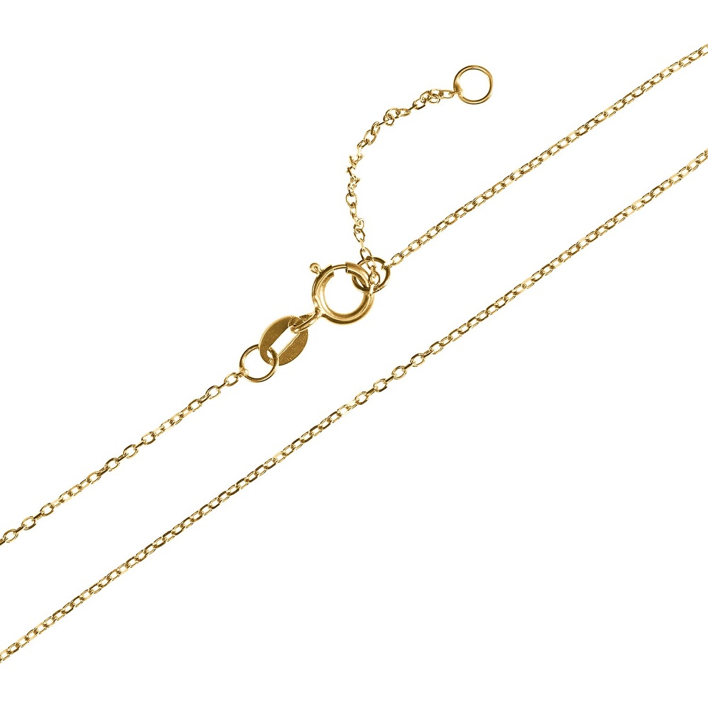 Valeria Chaînette 375 Or jaune, 375 Or blanc collier