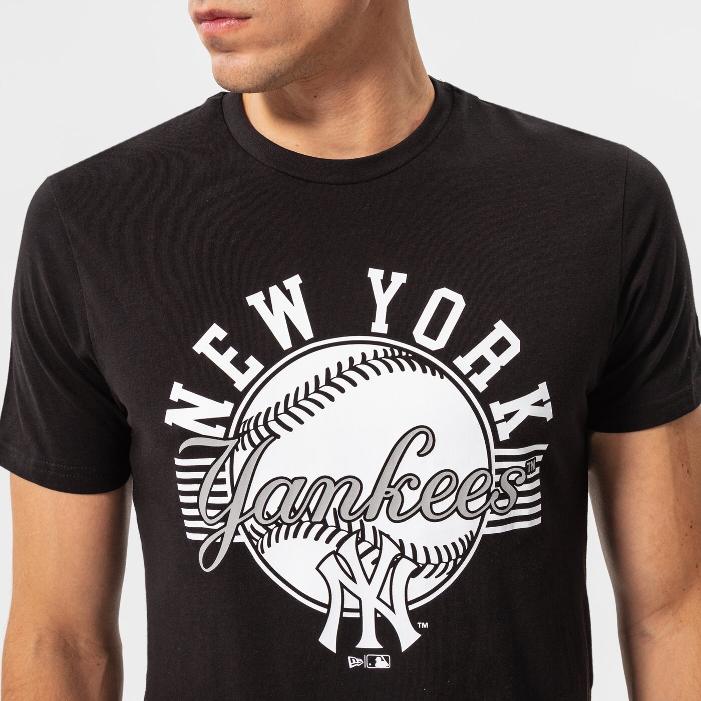 NEW ERA T-SHIRT TEE NYY BLK Schwarz