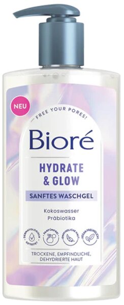 Bioré Hydrate & Glow Sanftes Waschgel Flüssigseife