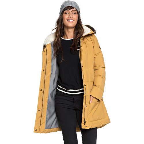 DAMEN WASSERABWEISENDE, LÄNGER GESCHNITTENE STEPPJACKE MIT KAPUZE ELLIE
