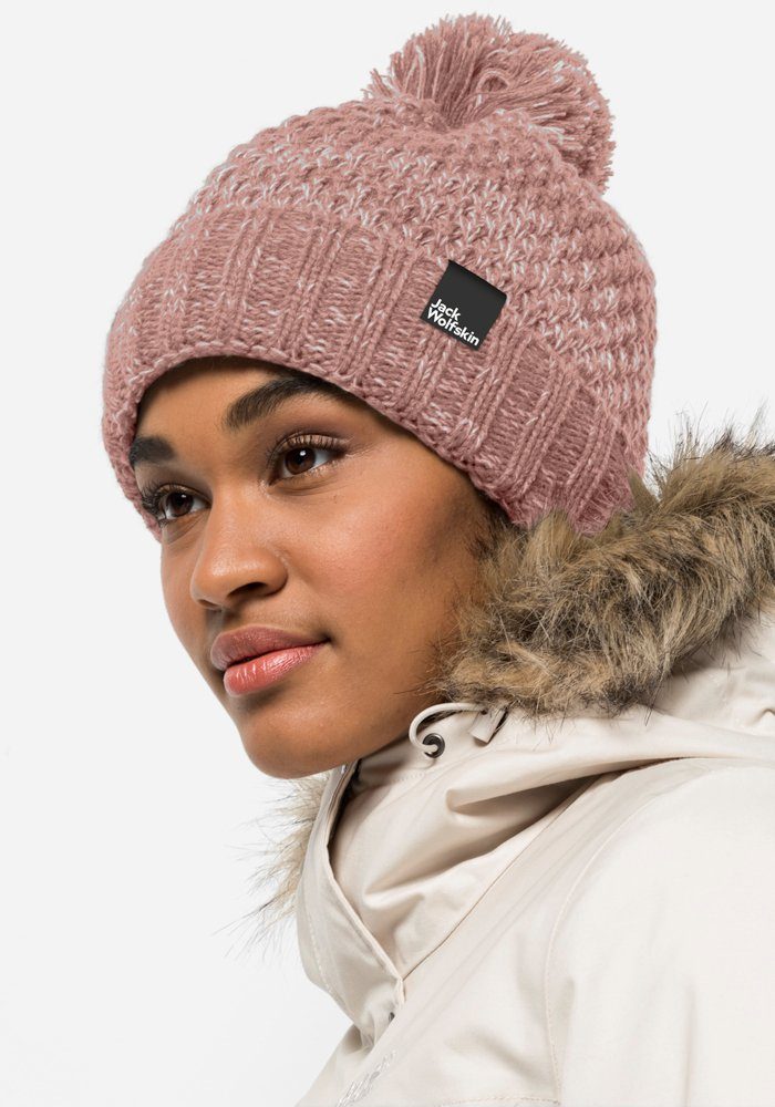 Jack Wolfskin Bommelmütze HIGHLOFT KNIT CAP WOMEN