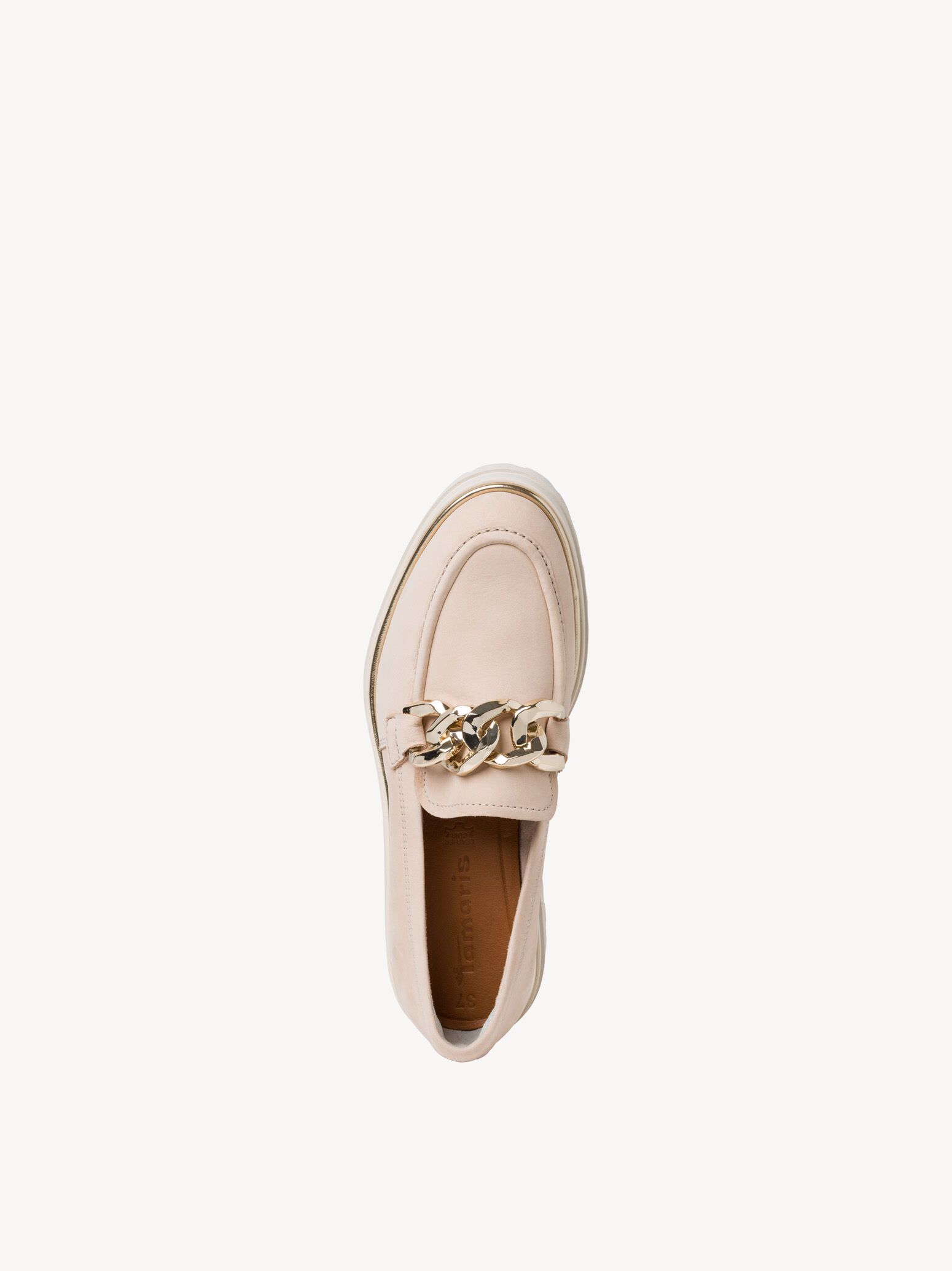 Slipper en cuir - beige
