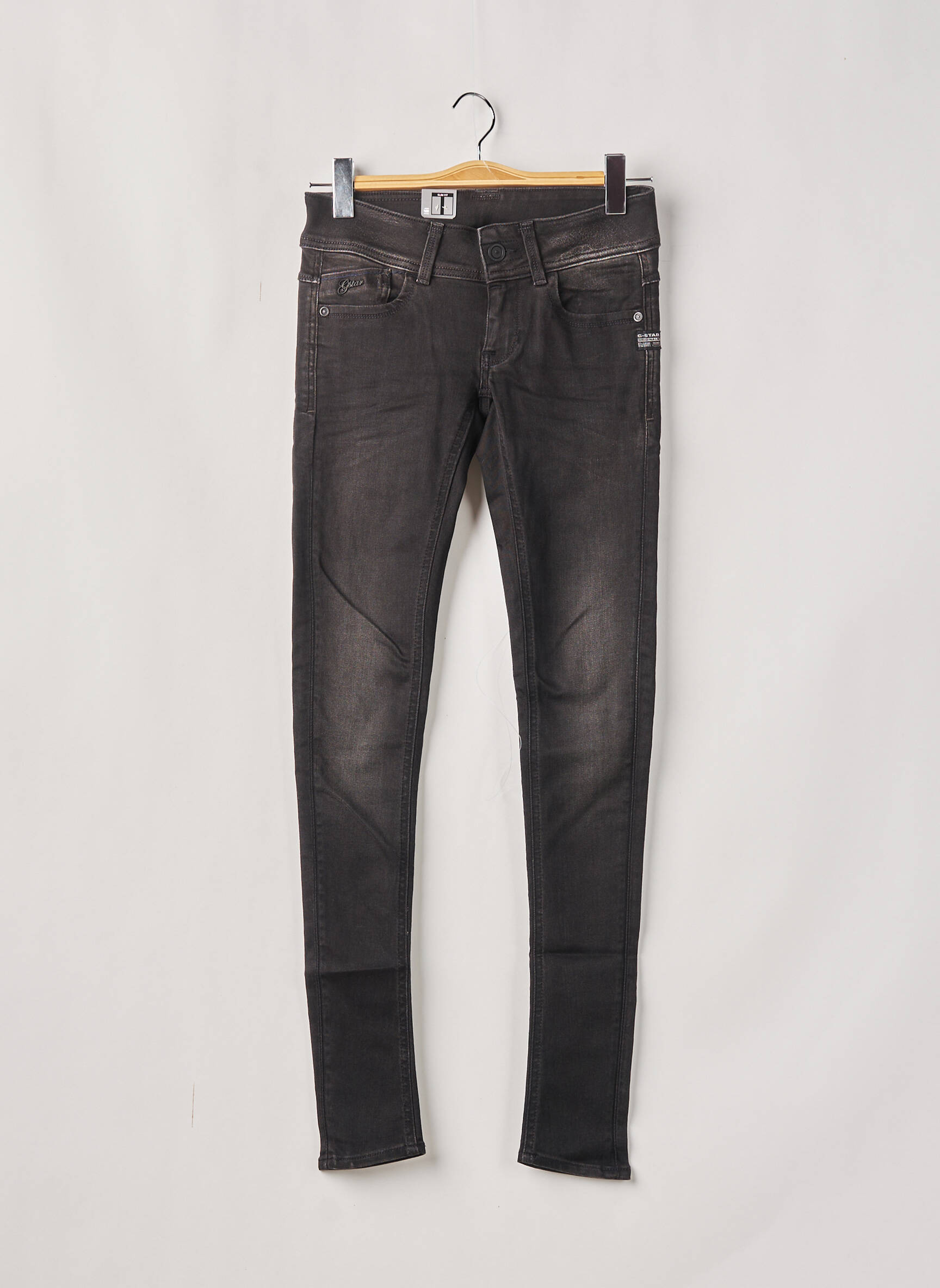 G Star Jeans Skinny Femme couleur gris