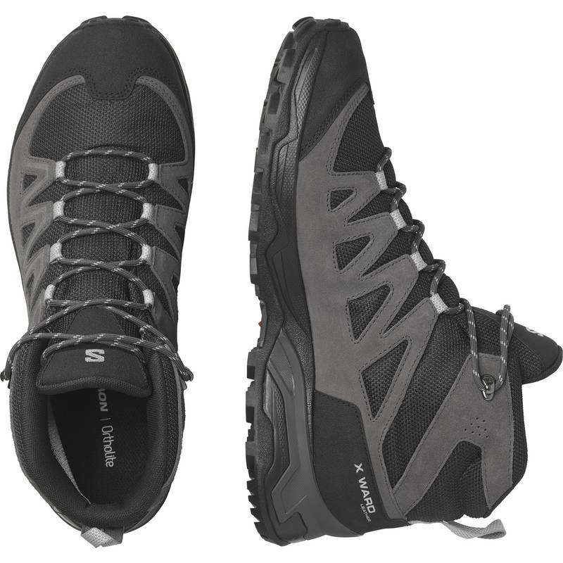 Salomon X WARD LEATHER MID Wanderschuhe Herren