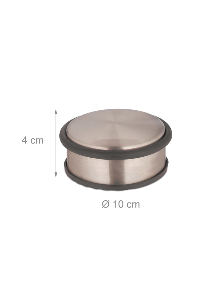 relaxdays Türstopper in Bronze/ Schwarz - (H)4 x Ø 10 cm günstig kaufen onesize
