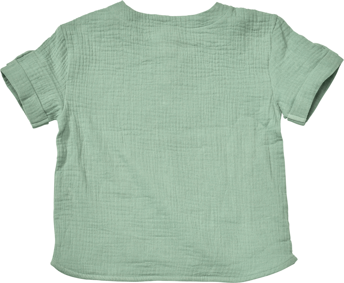 T-Shirt aus Musselin, grün, Gr. 134, 1 St