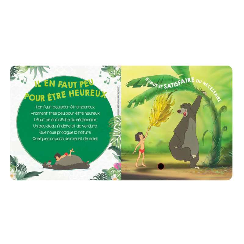 Livre-sonore Mes premières chansons Le livre de la jungle - Hachette Jeunesse