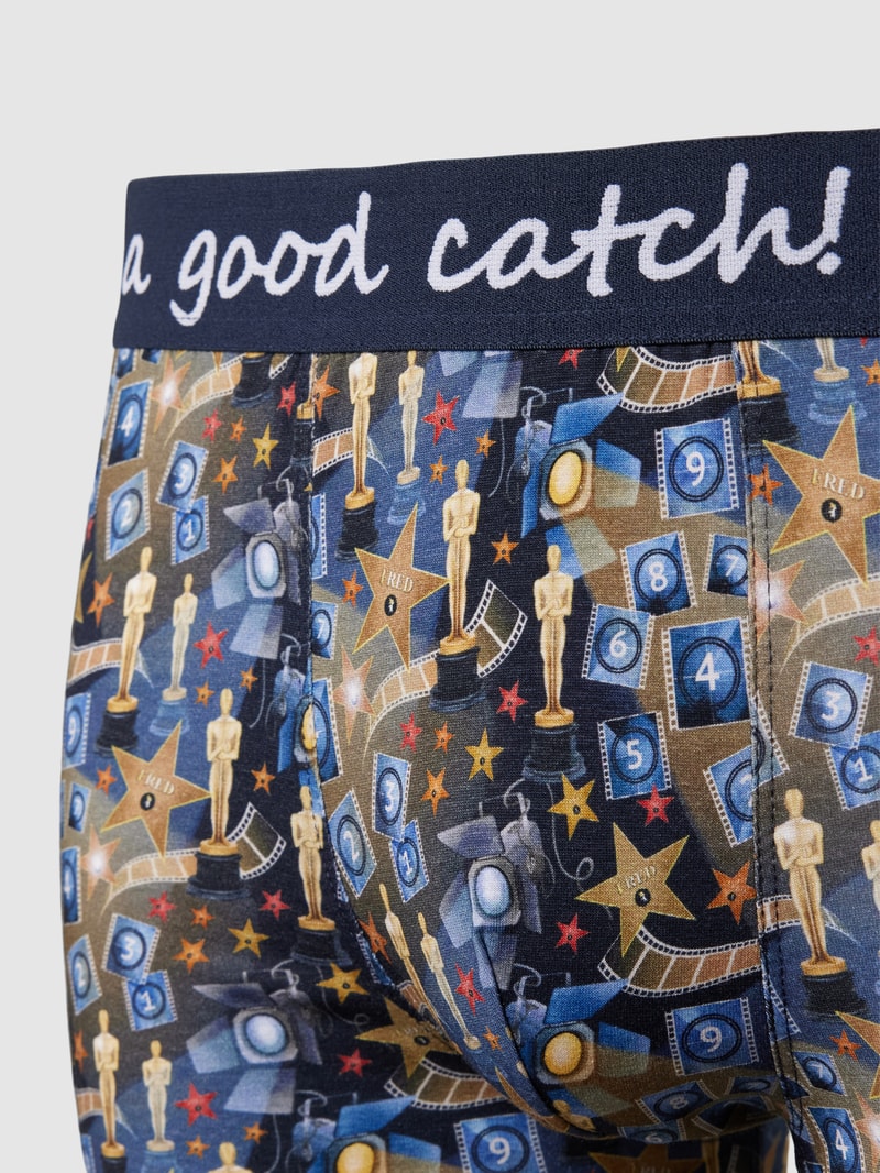 Boxershorts mit elastischem Logo-Bund in gold