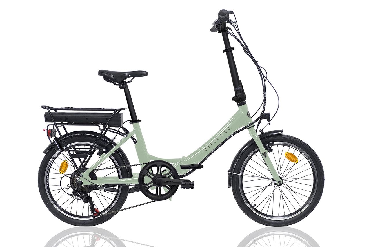 Villette les Vacances, faltbares E-Bike, 6 Sp, 20 Zoll, Minzgrün