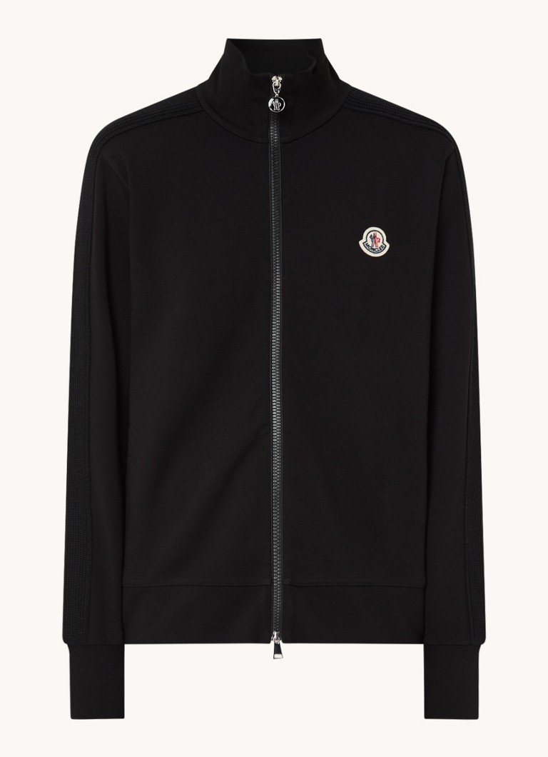 Moncler Punto Milano -collegepaita vetoketjullisilla taskuilla ja logolla