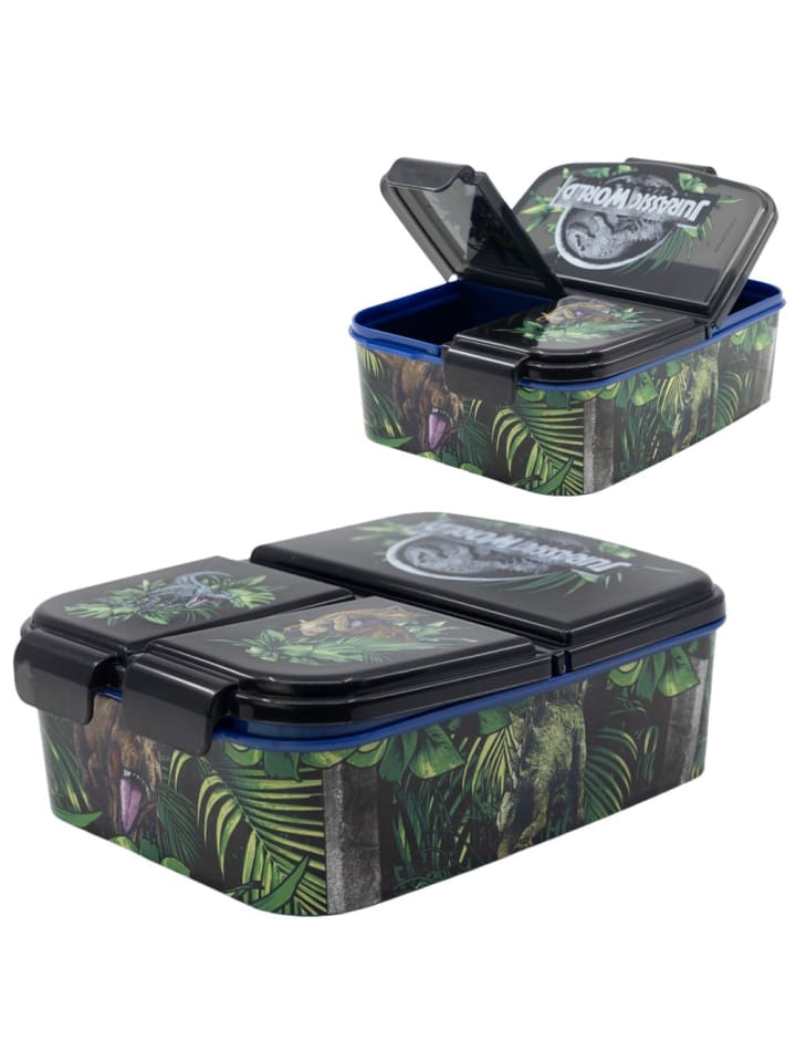 Stor Brotdose | 3 Fächer | Jurassic World | Lunch to Go | Vesper Dose günstig kaufen onesize