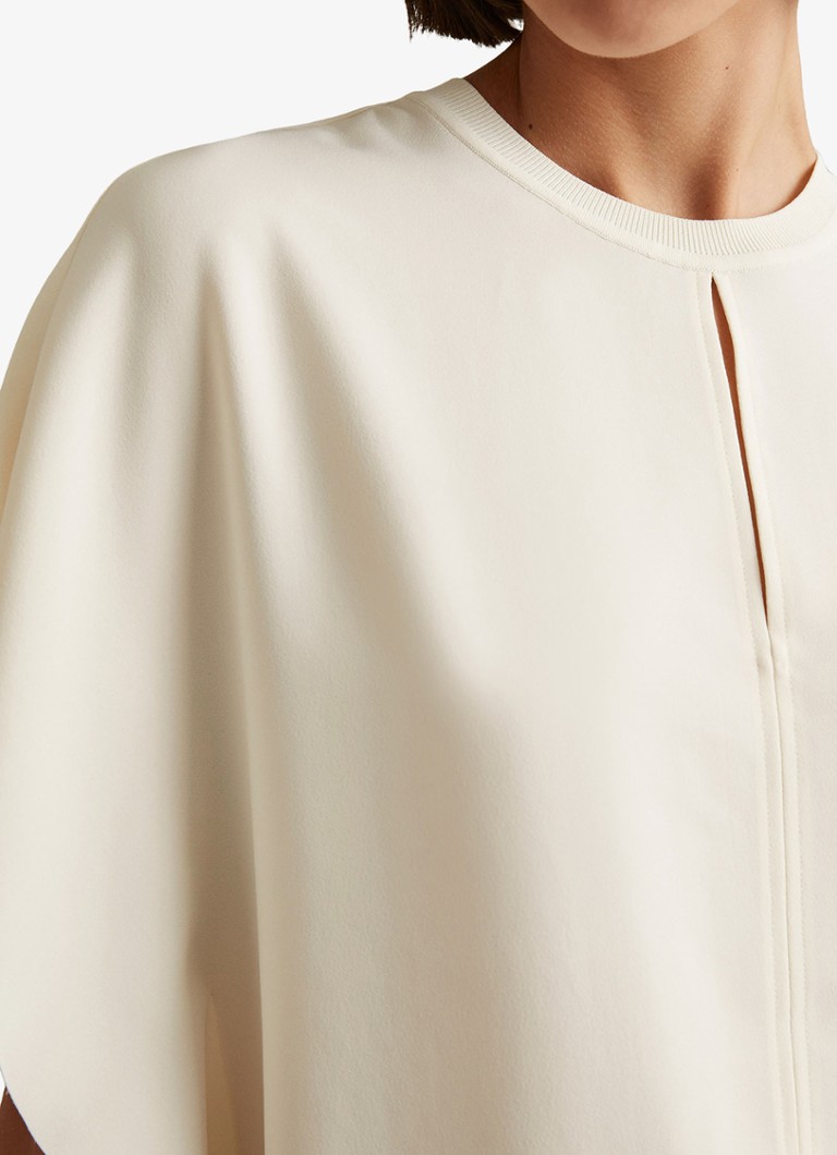 Top Reiss Tania con maniche a farfalla