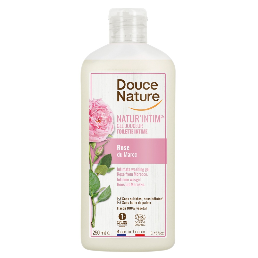 douce nature GEL INTIME DOUCEUR ROSE 250ML DOUCHES SOIN ET BIEN ETRE