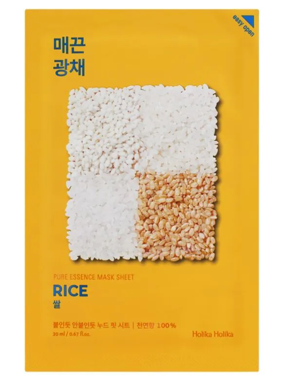 Holika Holika Pure Essence Mask Sheet Ris ansigtsmaske