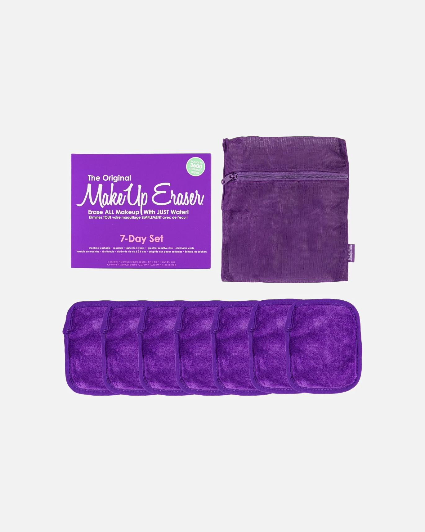 7-dňová sada na vygumovanie make-upu Queen Purple
