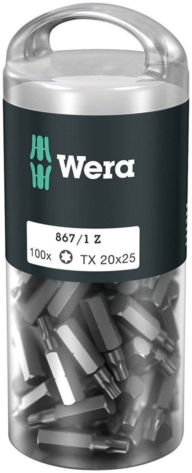 Wera 05072448001 867/1 Torx-bits DIY 20x25, 100 deler