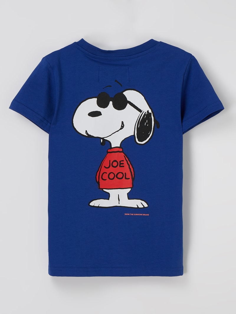T-Shirt aus Baumwolle in marineblau
