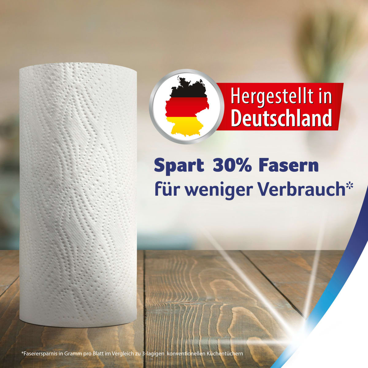 Küchenrolle Wisch&Weg leicht 3-lagig (4x48 Blatt), 4 St