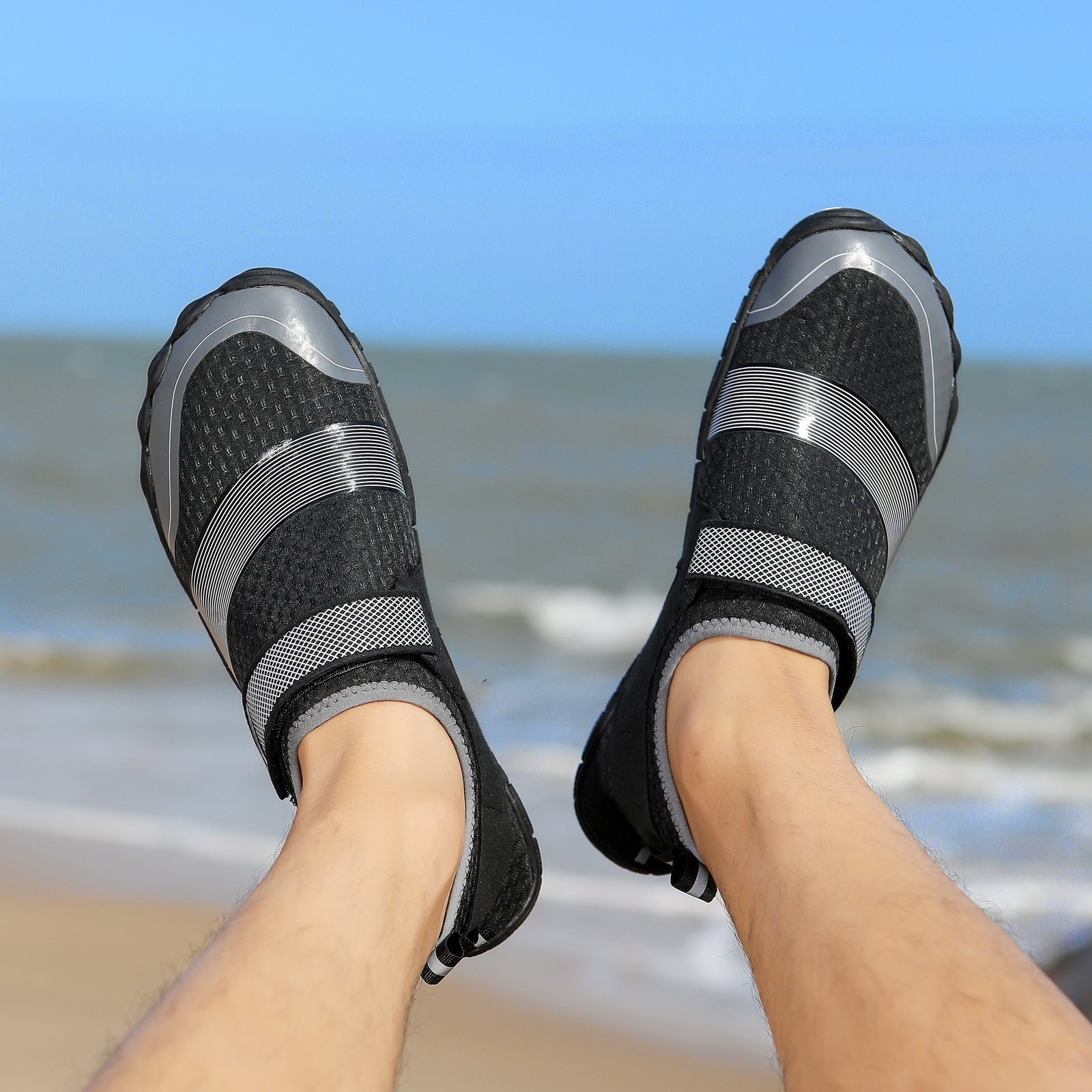 HUSKSWARE C-XT-A8301 Wasserschuh (Strandschuhe, Schwimmschuhe, Barfußschuhe, 1-tlg., Geeignet für Wassersport, Schwimmen, Surfen) Outdoor-Schwimmschuhe, schnell trocknende atmungsaktive
