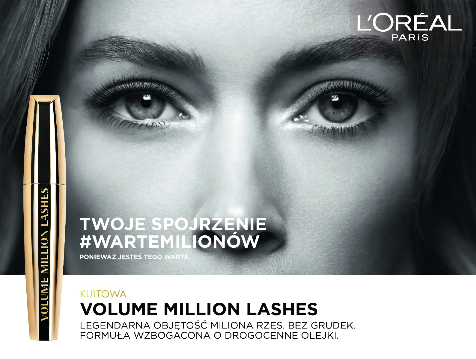 Μάσκαρα L'Oréal Paris Volume Million Lashes Black