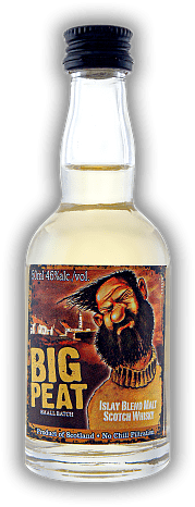 Big Peat Douglas Laing Islay Blended Malt from Ardbeg, Caol Ila, Bowmore, Port Ellen Distilleries 0,05 Liter Big Peat Douglas Laing Islay Blended Malt from Ardbeg, Caol Ila, Bowmore, Port Ellen Distilleries 0,05 Liter Eine Schaufel voll von Islay Sin