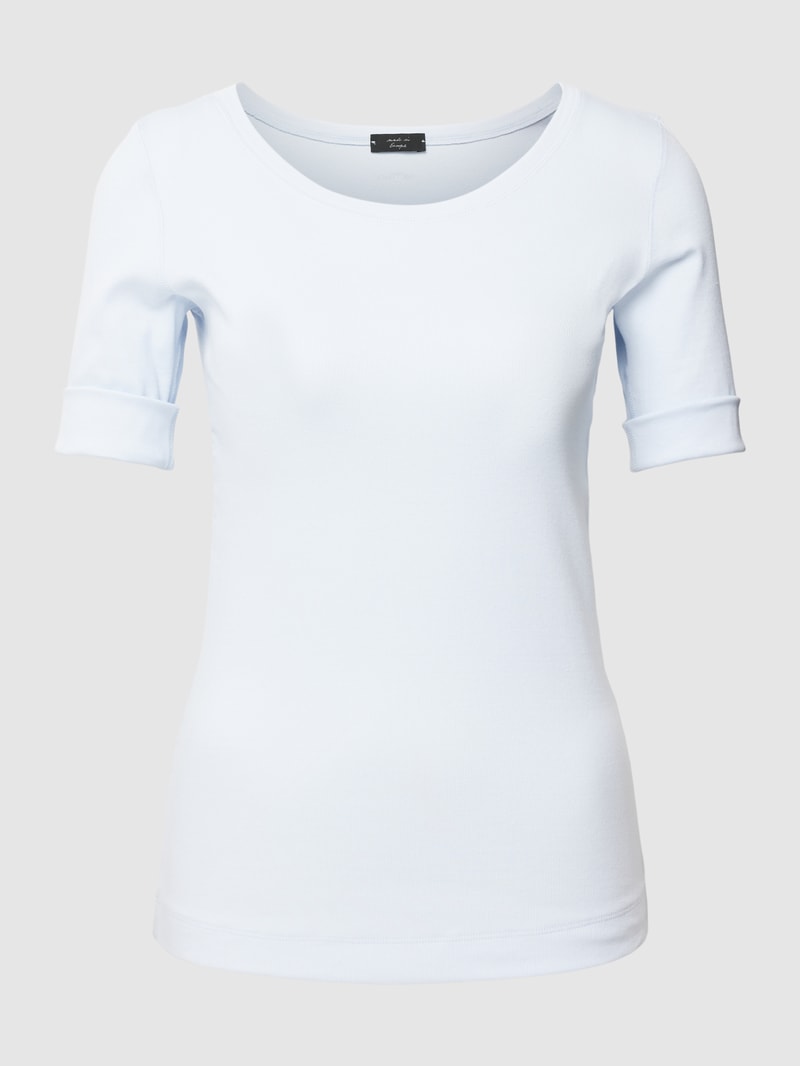 T-Shirt mit Rundhalsausschnitt in hellblau