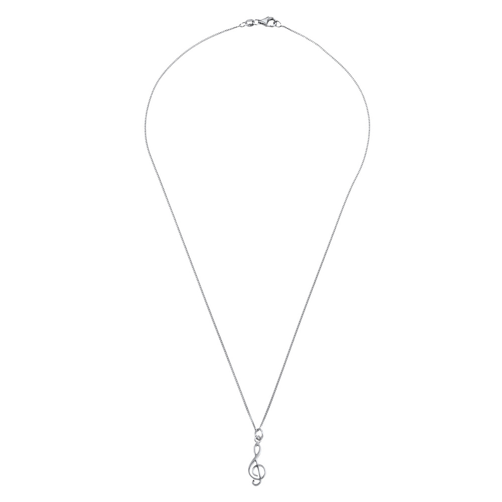 Elli Elli Collier Femmes Clé de Sol Symbole en Argent Sterling 925 Bijoux