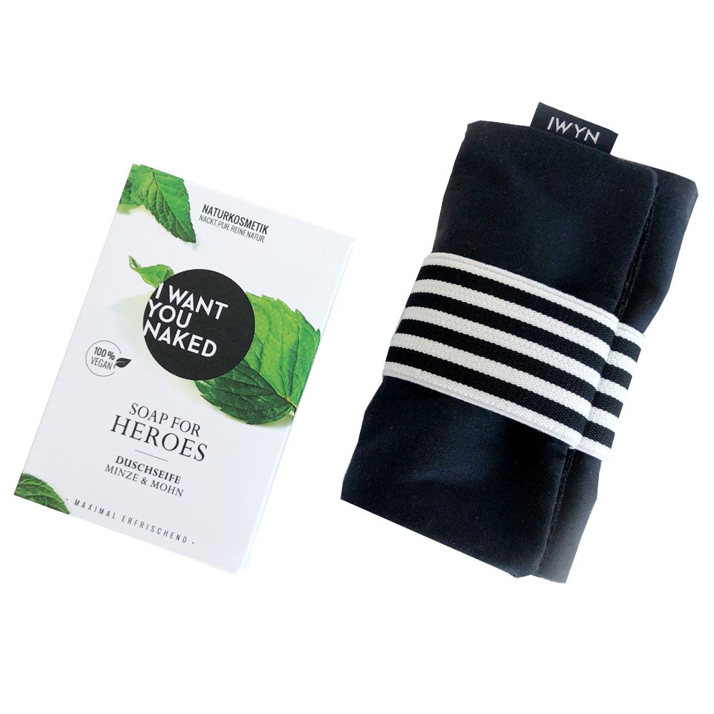 I WANT YOU NAKED Soap To Go Jack mit Soap For Heroes Duschseife