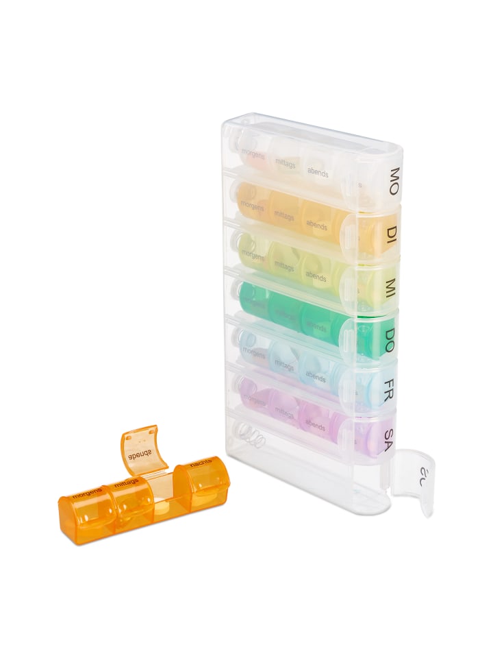 relaxdays Tablettenbox in Bunt günstig kaufen onesize