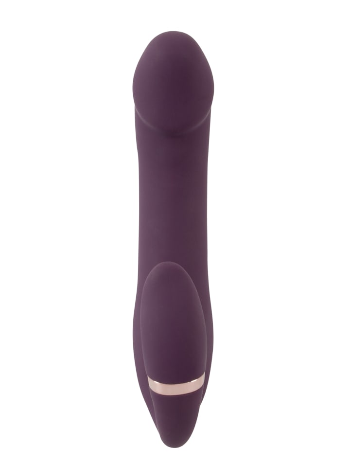 Javida Vibrator Nodding Tip Vibrator with Stimulator in lila günstig kaufen 18,5 cm