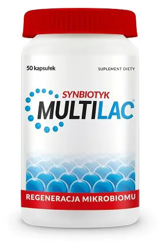 Multilac Συμπλήρωμα διατροφής που περιέχει ζωντανές βακτηριακές καλλιέργειες, 50 κάψουλες.