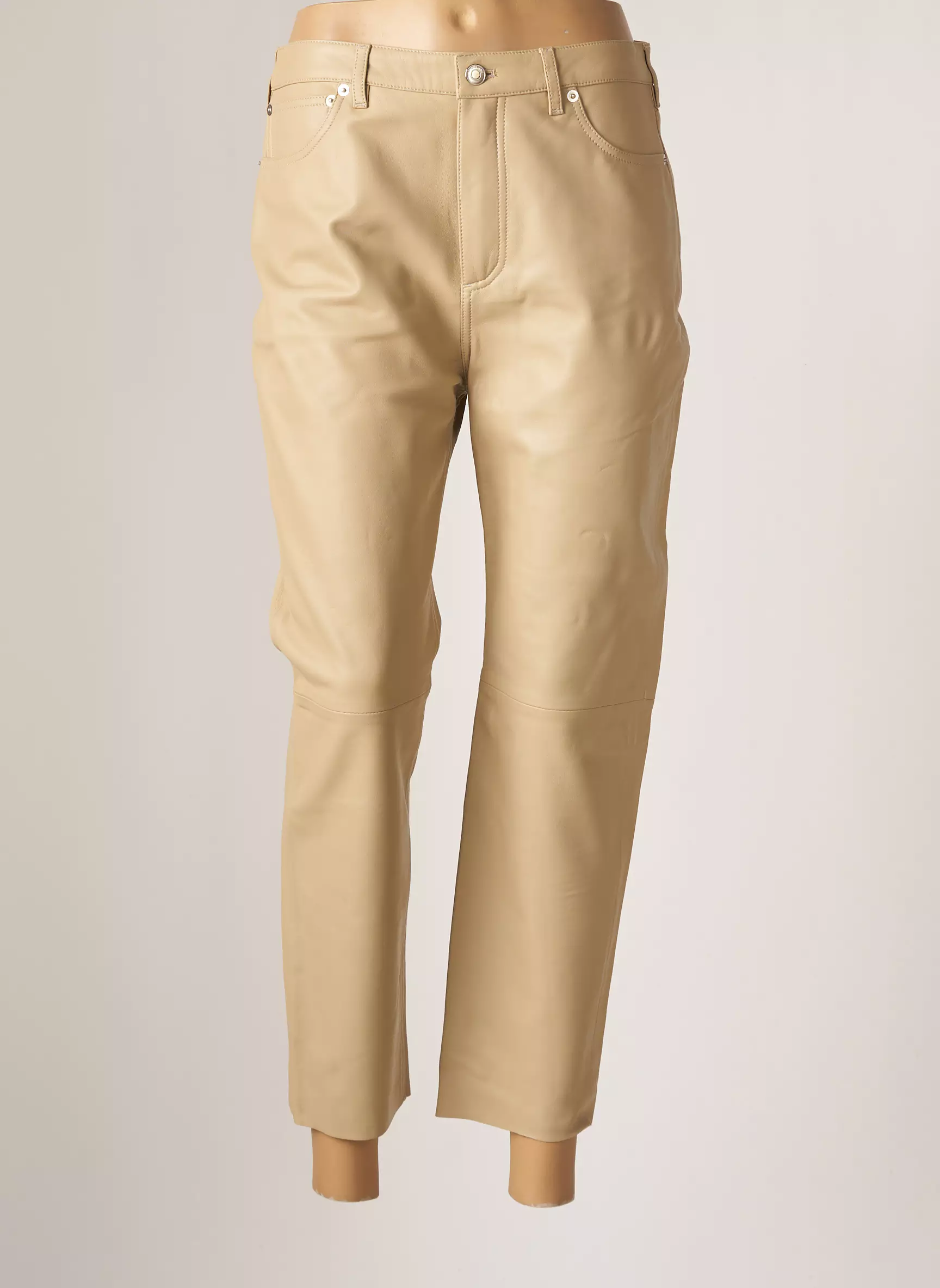 Iro Pantalon7 8 Femme couleur beige