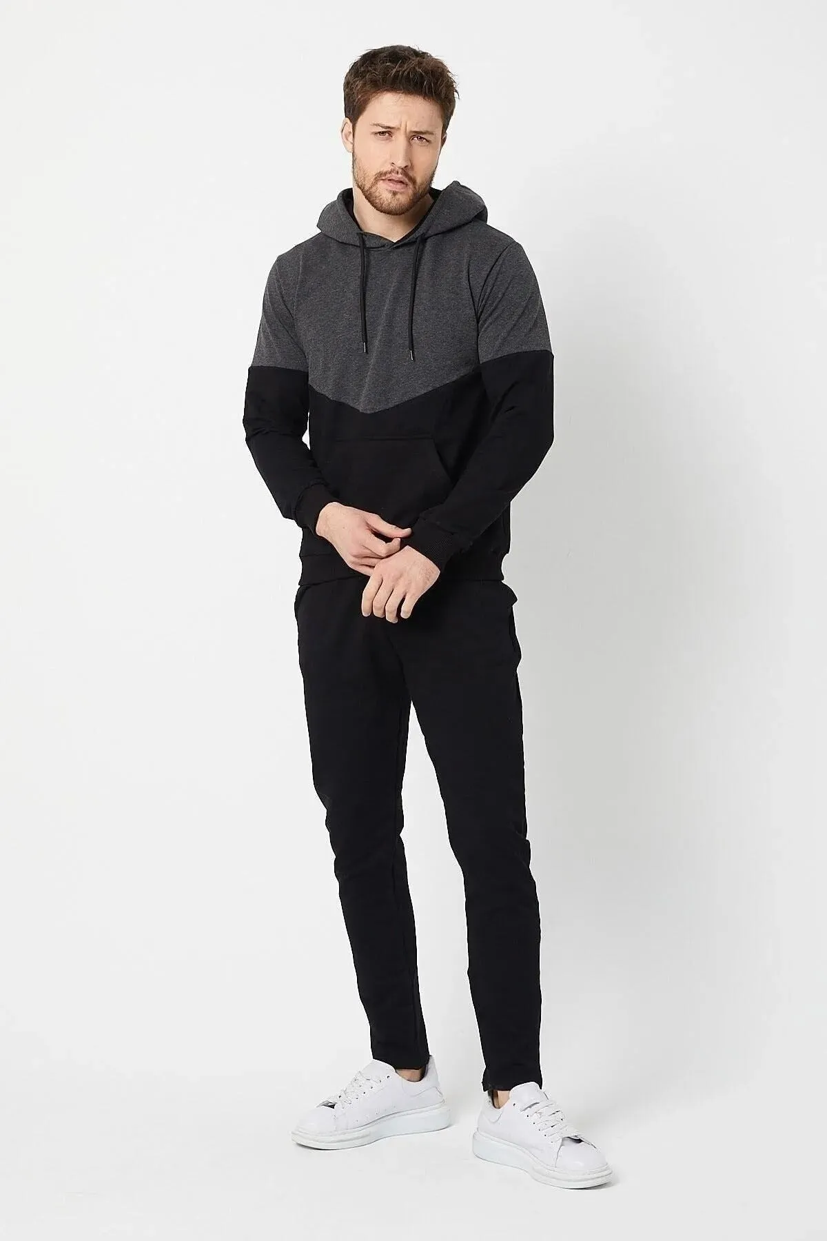 uyguntarz  Unisex-Anthrazit-Trainingsanzug-Set