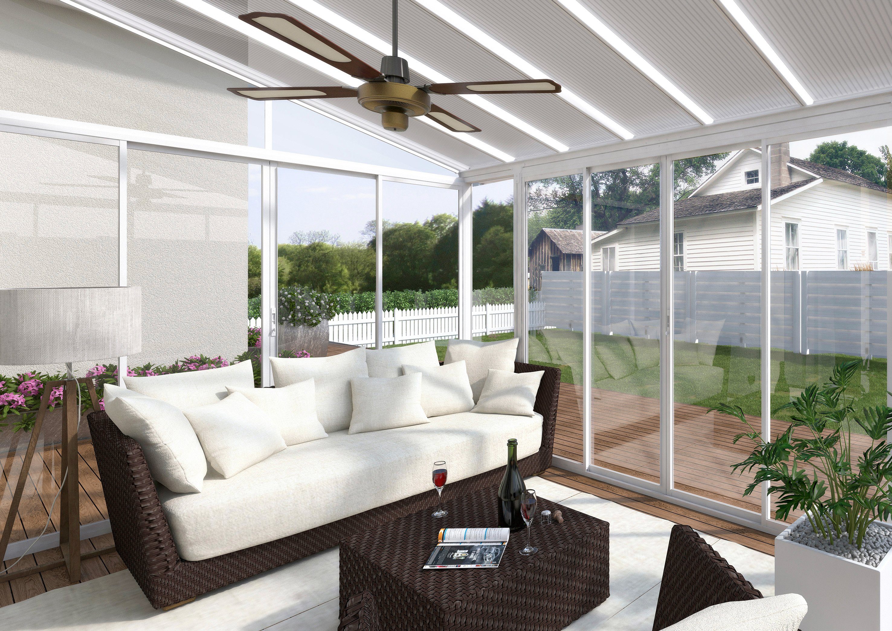 Palram - Canopia Wintergarten San Remo 3x4.2, BxT: 425x295 cm, Bedachung Doppelstegplatten, BxT: 425x295 cm