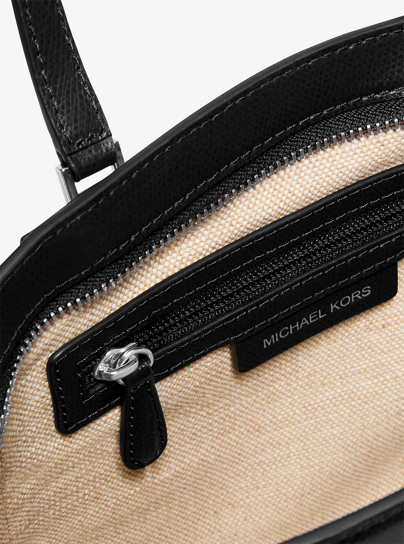 Taryn liten konvertibel crossbody-veske i skinn - SVART