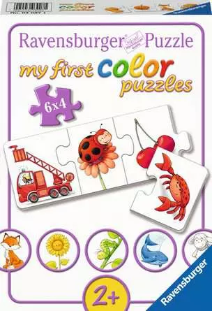 Kinderpuzzle ab 2 Jahren - Alle meine Farben - 4 Teile