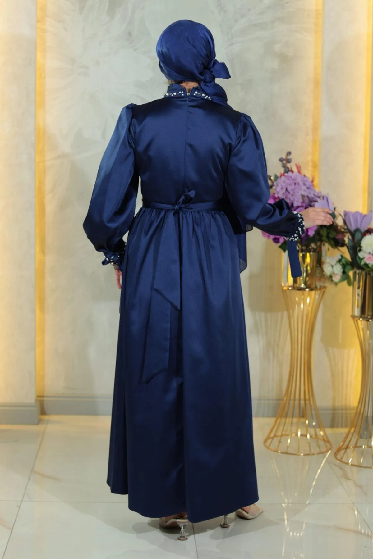 Modamihram  Abendkleid - Dunkelblau - Lang