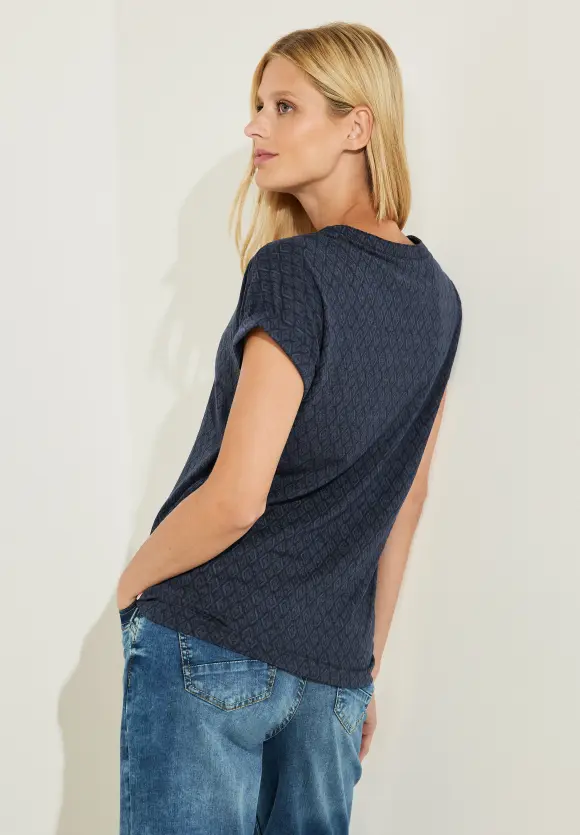 CECIL T-Shirt in Ausbrenner-Optik