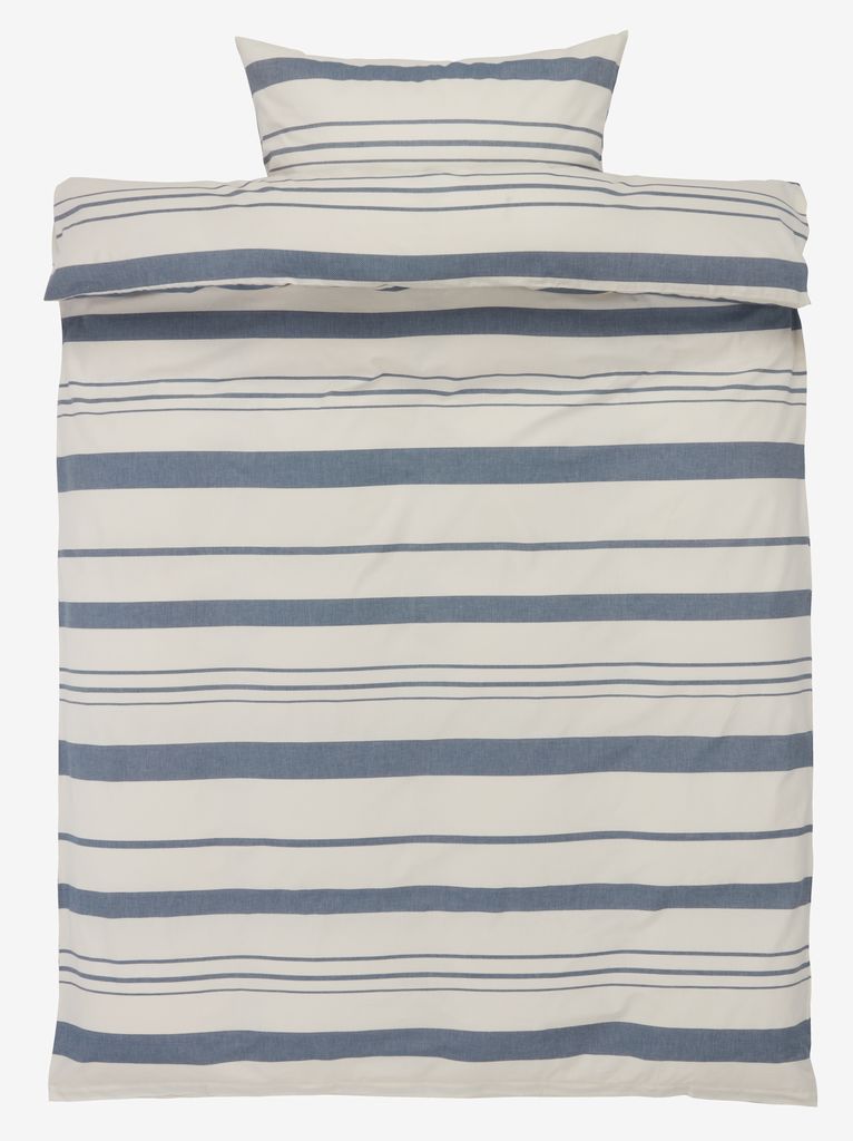 Conjunto de cama SILJE ouro SILJE 140x200 fio tingido azul marinho