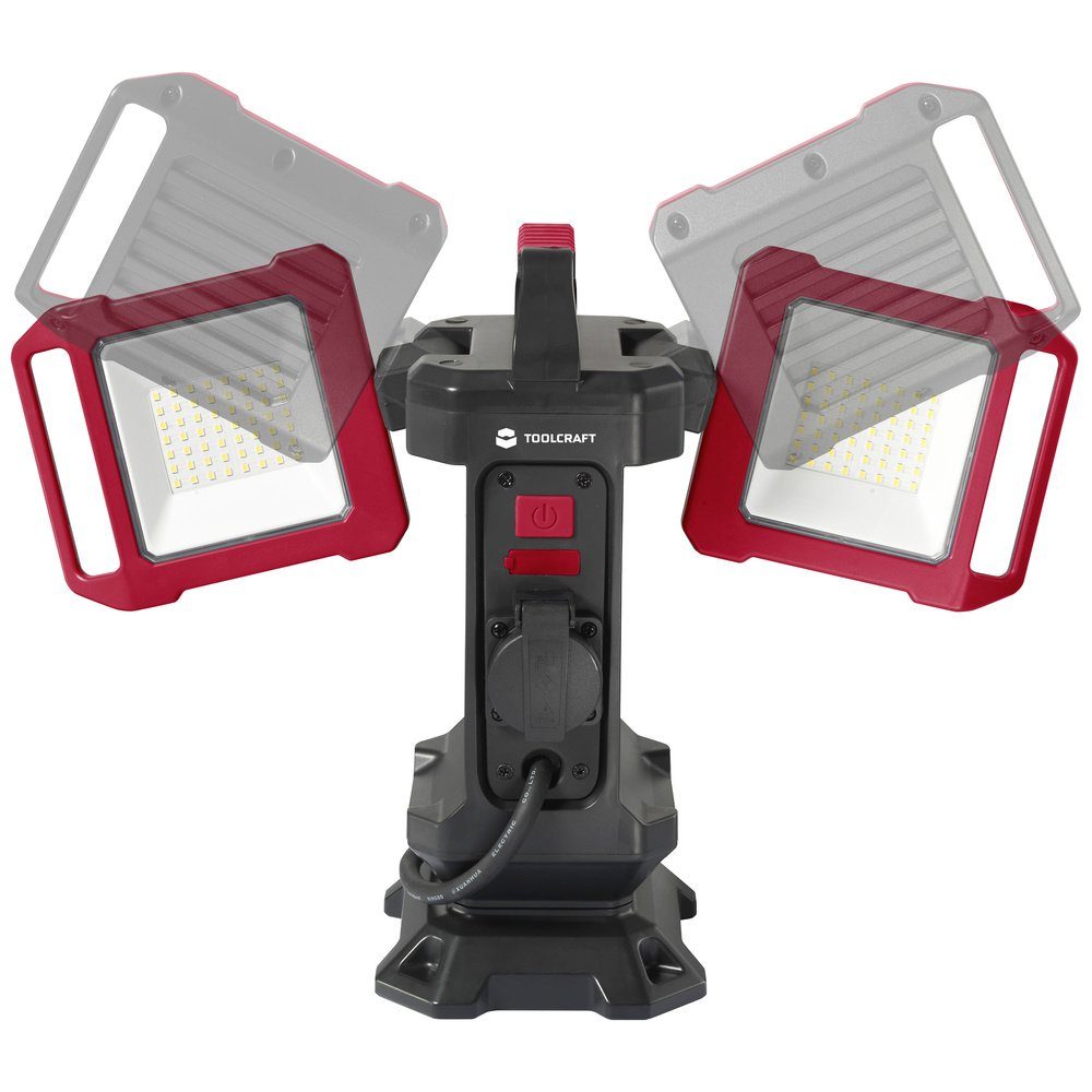 TOOLCRAFT Baustrahler TOOLCRAFT LED-Baustrahler Stativlänge (max): 1500 mm 40 W Naturwe