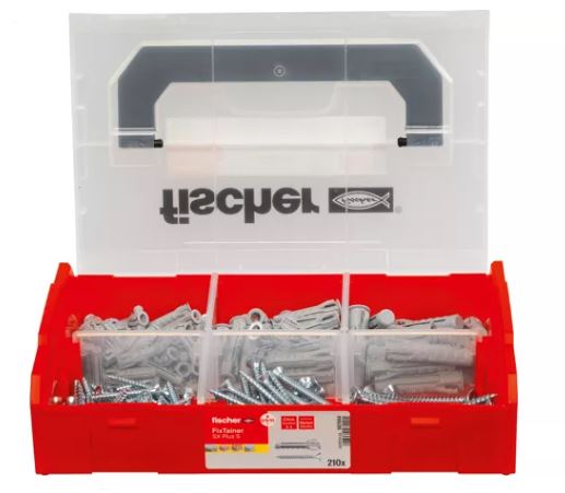 Fischer 567894 FixTainer – Stecker SX Plus 6, 8 und 10 mit Schrauben