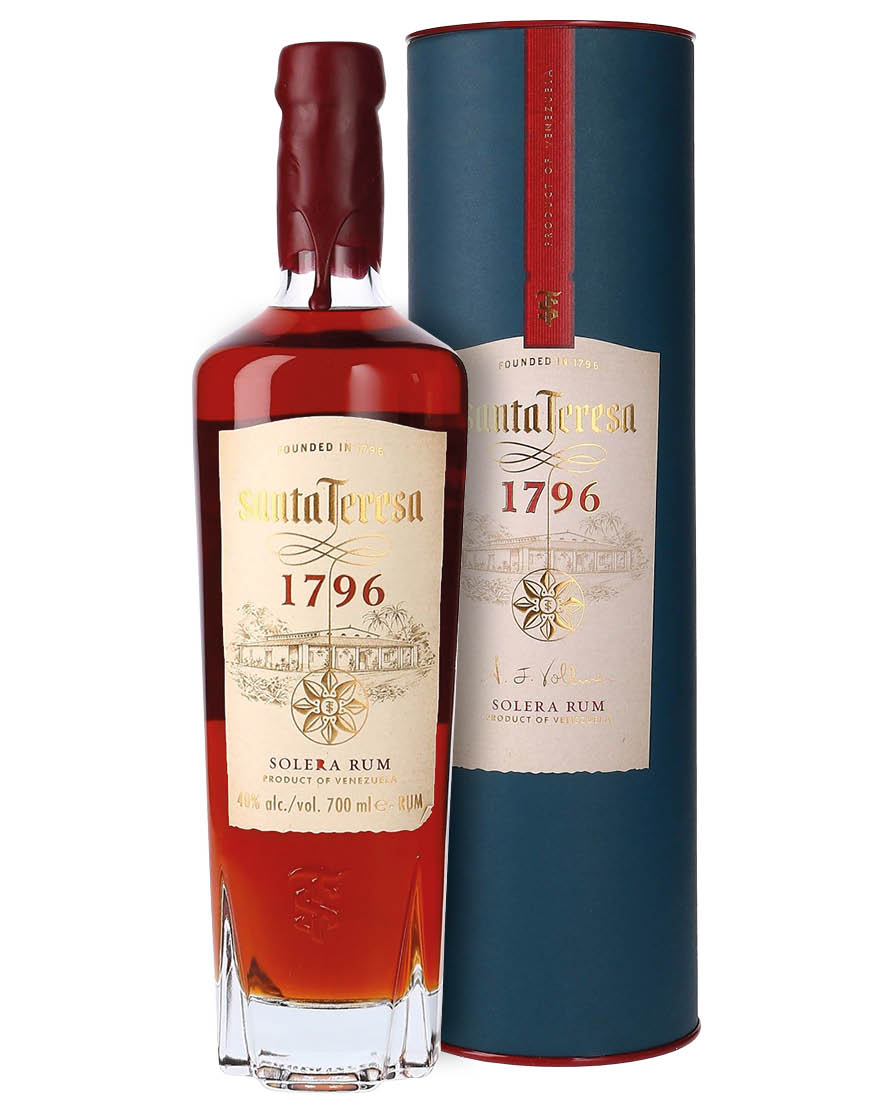 Ron de Venezuela DOC Solera 1796 Santa Teresa 0,7 ℓ, En Étui