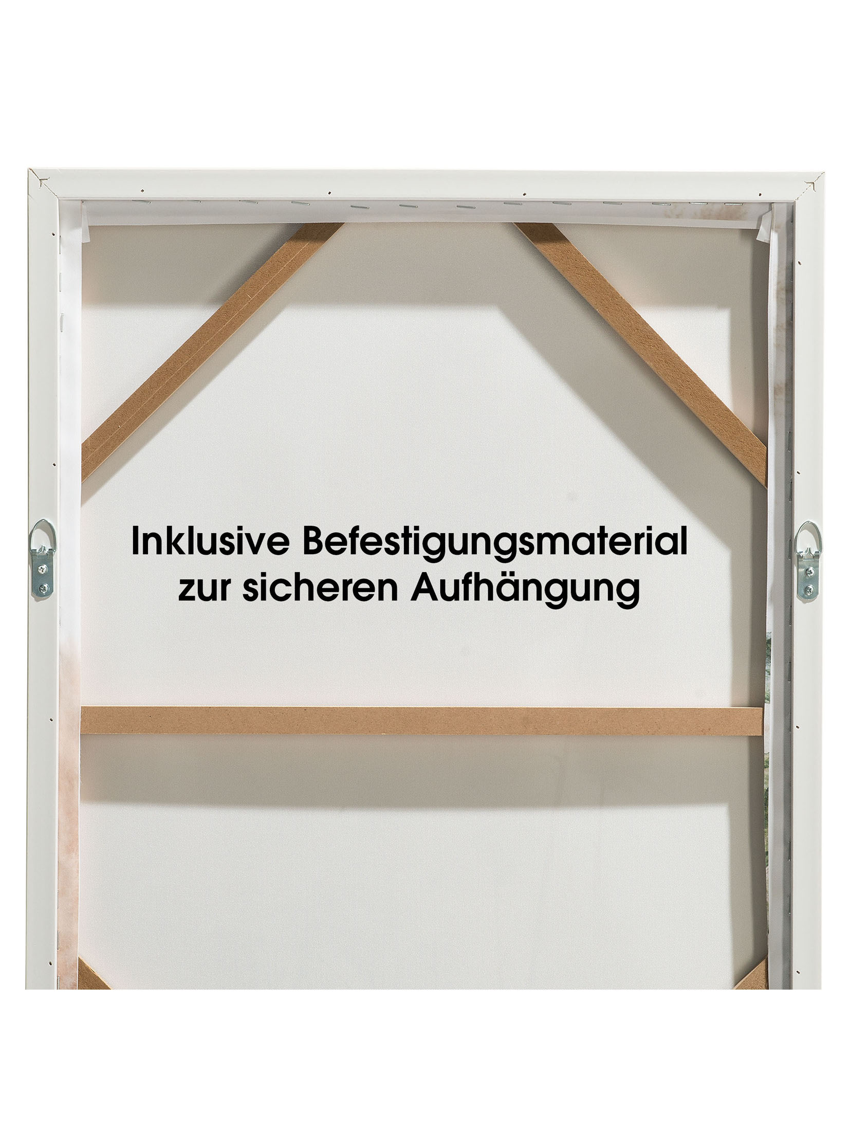 Pampas Para Leinwand-Druck-gerahmt, Beige
